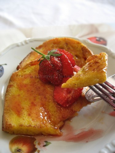 French toast alle fragole